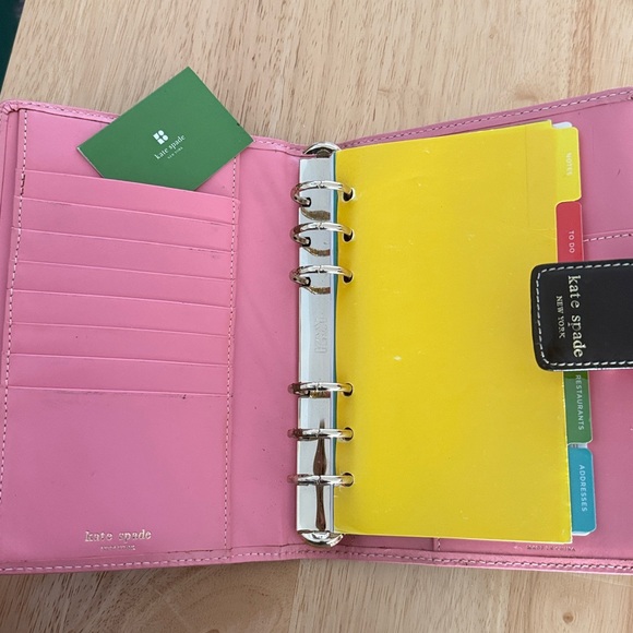 Kate Spade Vintage Agenda / Planner – Dark Brown with Pink Interior - Picture 3 of 6